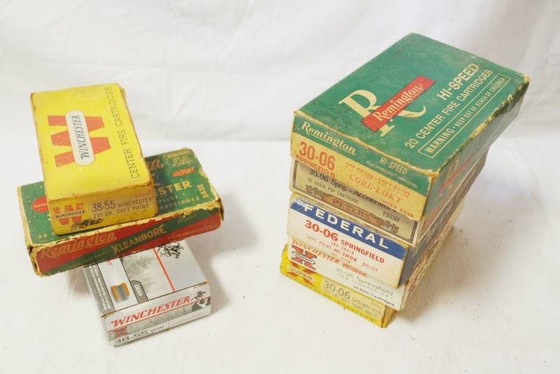 lot 7160 image: Misc Ammo Lot - 30-06 & 38-55
