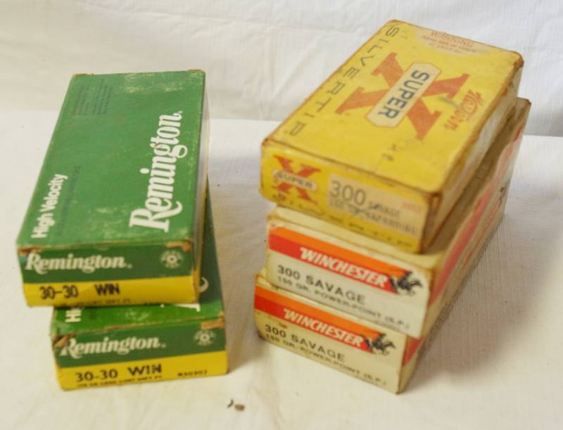 lot 7161 image: Misc Ammo Lot - 30-30 Win & 300 Savage