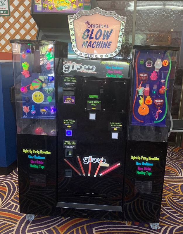 lot 9997 image: The Original Glow Machine - Arcade High End Vending Machine - Take Bills and Quarters