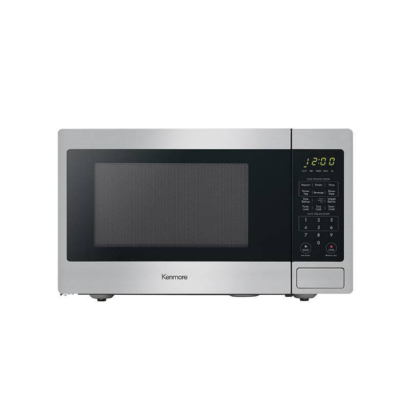 lot 7323 image: Kenmore 70913 0.9 cu. ft. Countertop Microwave Oven - Stainless Steel