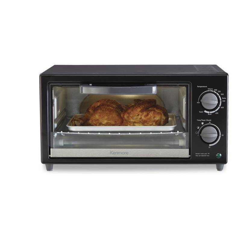 lot 7592 image: Kenmore 88914 KMOPPTO 4-Slice Toaster Oven - Black