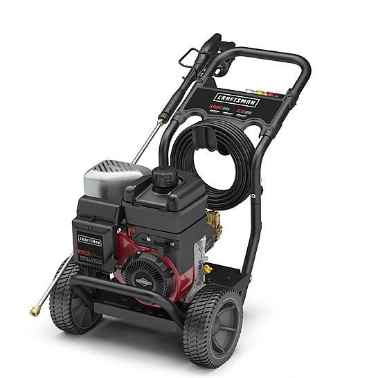 lot 7600 image: Craftsman 75244 3400 PSI Gas Pressure Washer with Briggs and Stratton Engine - No Box