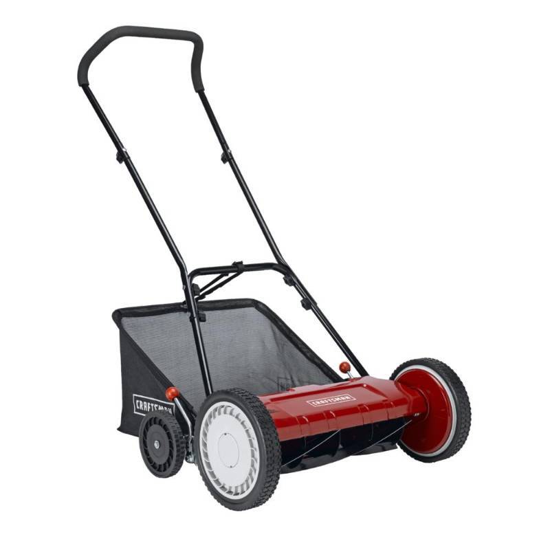 lot 7663 image: Craftsman 37664 18 Reel Mower with Bag
