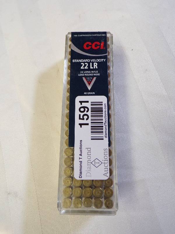 lot 1591 image: 100 Rounds 22 Cal. LR