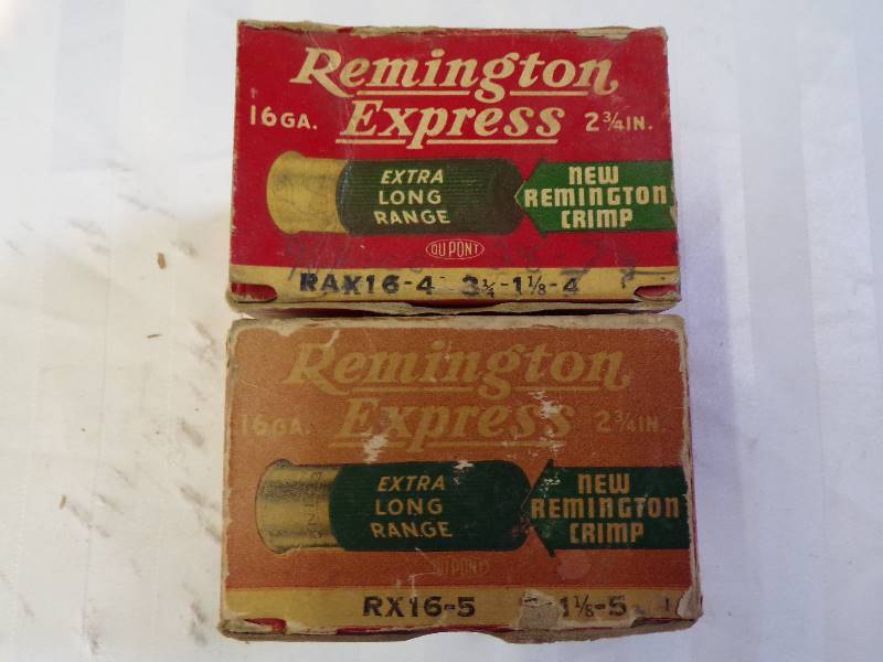 lot 1595 image: Remington 16 GA. #4 and #5 Shot Ammo