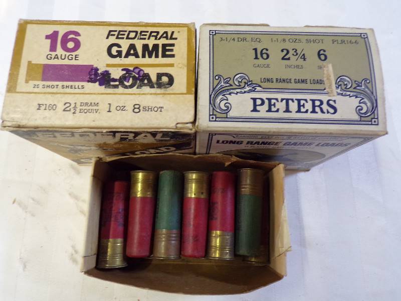 lot 1597 image: Mixed 16 GA. Ammo