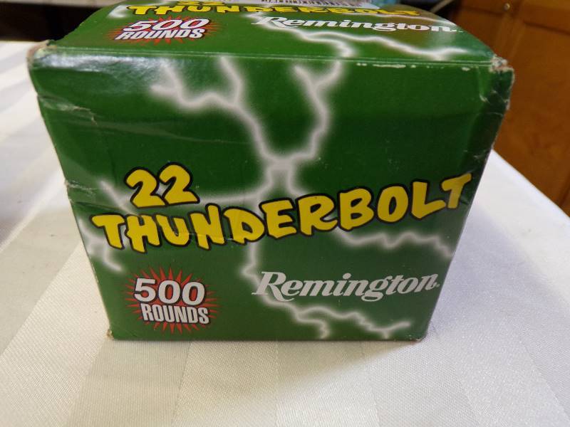 lot 1599 image: 22 Cal. LR Ammo - 22 Thunderbolt