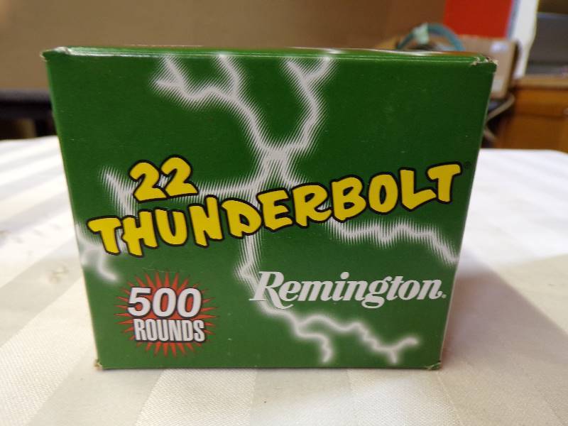 lot 1600 image: 22 Cal. LR Ammo - 22 Thunderbolt