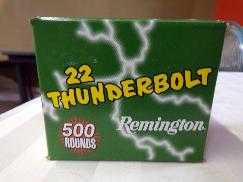 lot 1601 image: 22 Cal. LR Ammo - 22 Thunderbolt