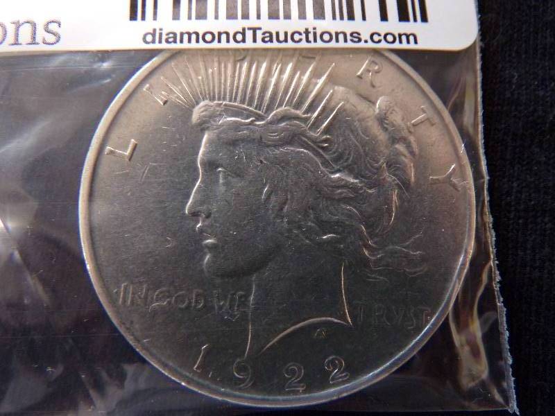 lot 3002 image: 1922 D Peace Dollar
