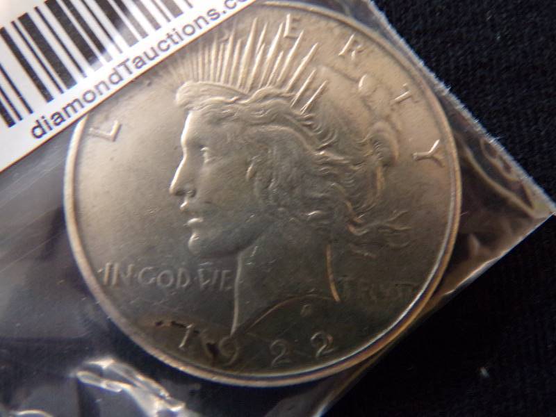 lot 3003 image: 1922 S Peace Dollar