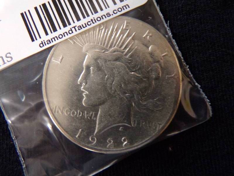 lot 3013 image: 1922 S Peace Dollar