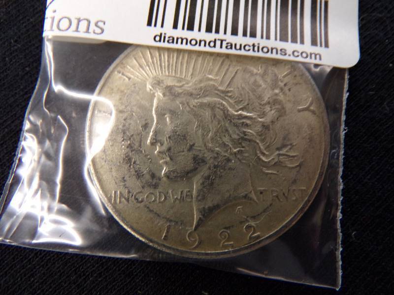 lot 3019 image: 1922 S Peace Dollar