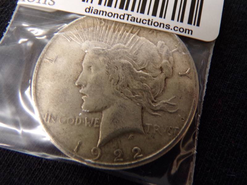 lot 3031 image: 1922 S Peace Dollar