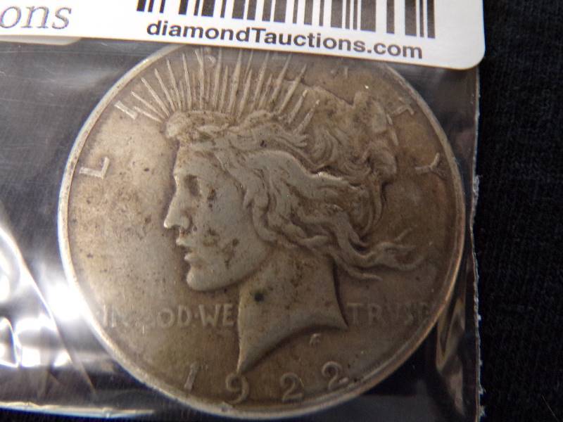 lot 3054 image: 1922 S Peace Dollar