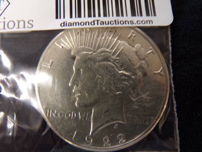 lot 3060 image: 1922 S Peace Dollar