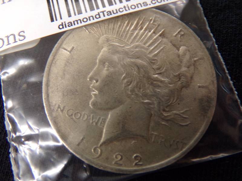 lot 3062 image: 1922 Peace Dollar