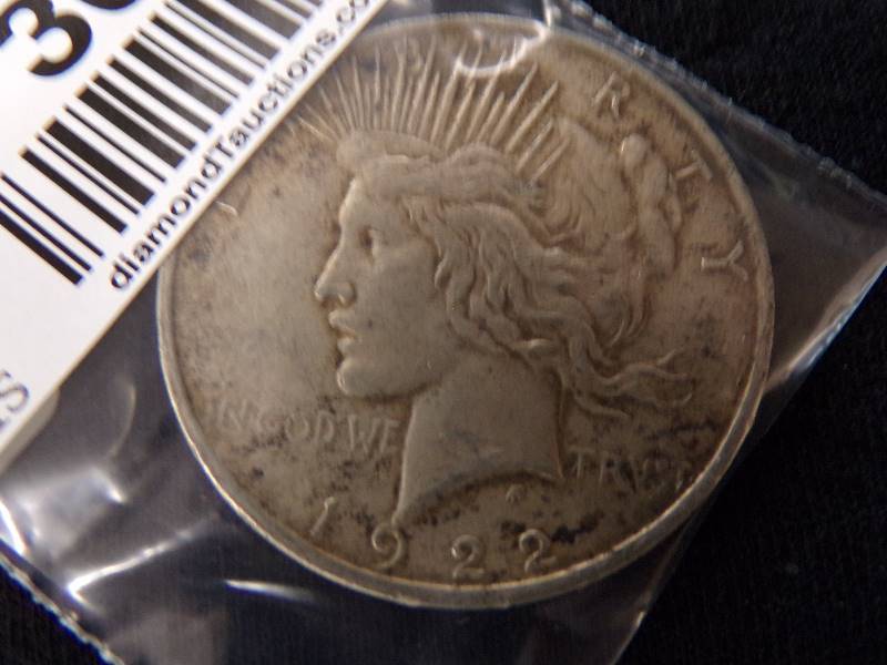 lot 3063 image: 1922 Peace Dollar