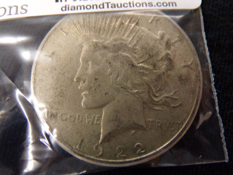 lot 3066 image: 1922 Peace Dollar
