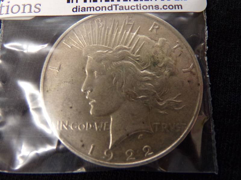 lot 3067 image: 1922 D Peace Dollar