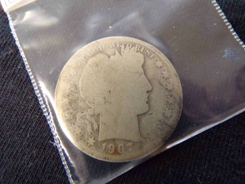 lot 3088 image: 1907 O Barber Half Dollar