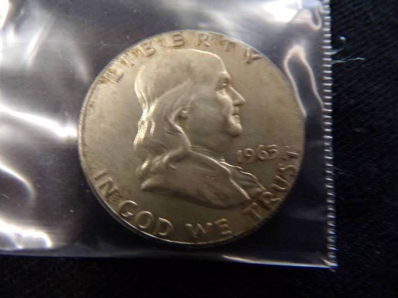 lot 3090 image: 1963 Franklin Half Dollar