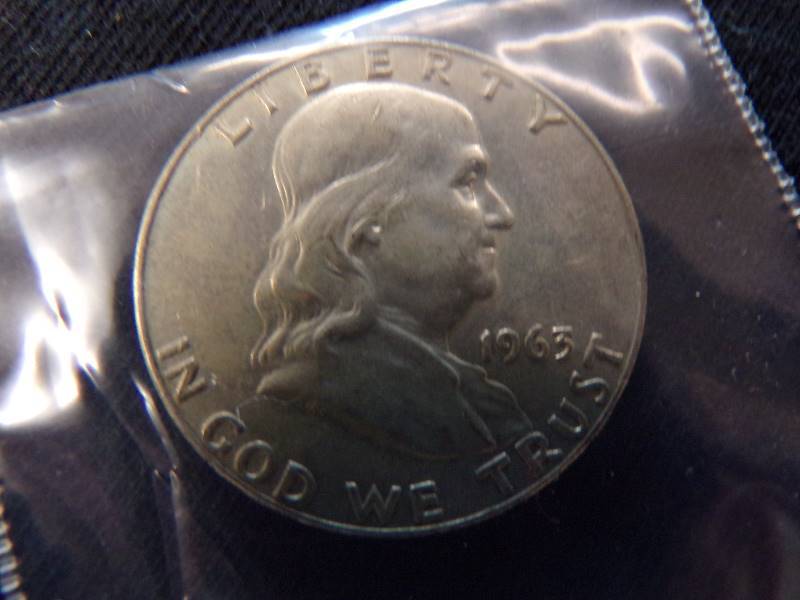 lot 3092 image: 1963 D  Franklin Half Dollar
