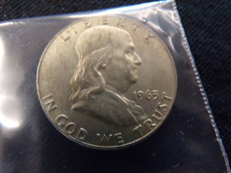 lot 3093 image: 1963 D Franklin Half Dollar