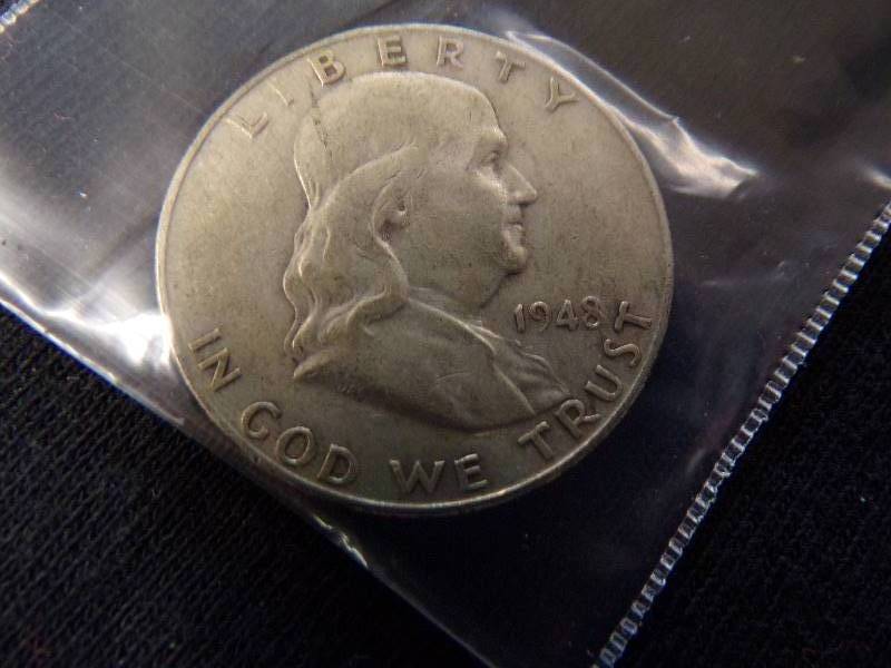lot 3094 image: 1948 D Franklin Half Dollar
