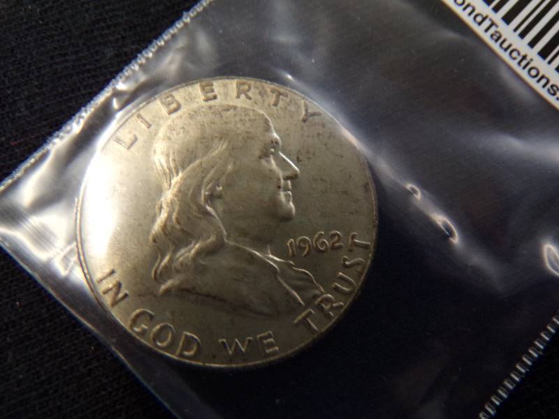 lot 3096 image: 1962 D  Franklin Half Dollar