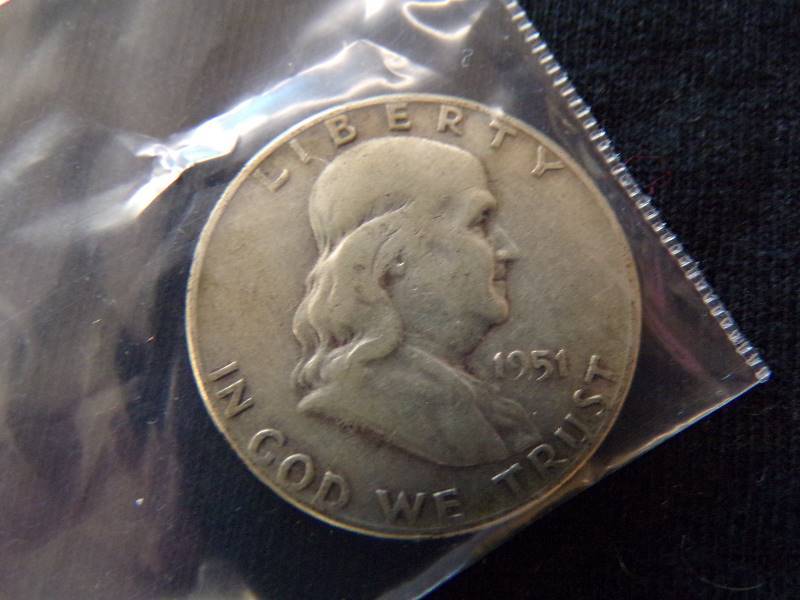 lot 3098 image: 1951 Franklin Half Dollar