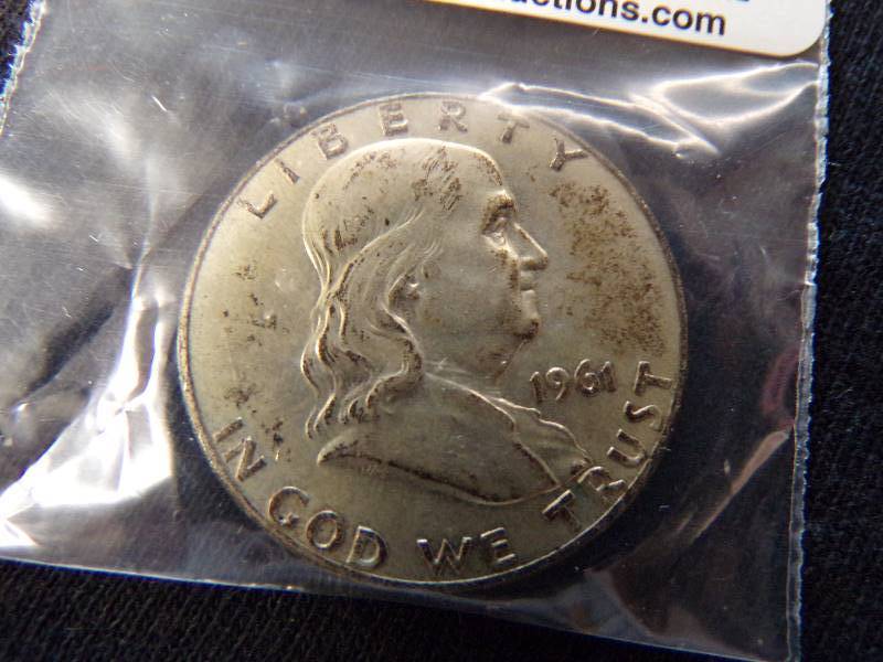 lot 3106 image: 1961 D Franklin Half Dollar