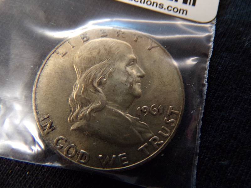 lot 3109 image: 1961 D  Franklin Half Dollar