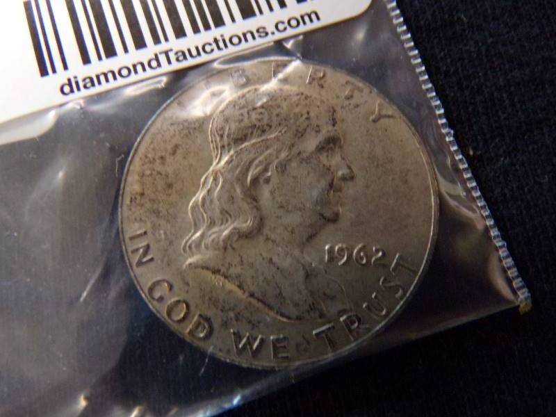 lot 3115 image: 1962 D  Franklin Half Dollar