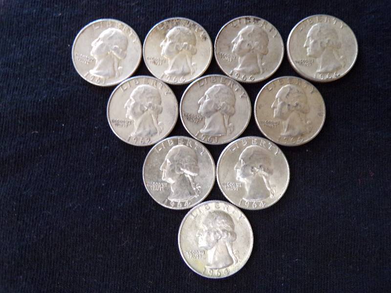lot 3119 image: 10 - 1960s Quarters