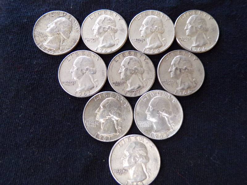lot 3121 image: 10 - 1960s Quarters