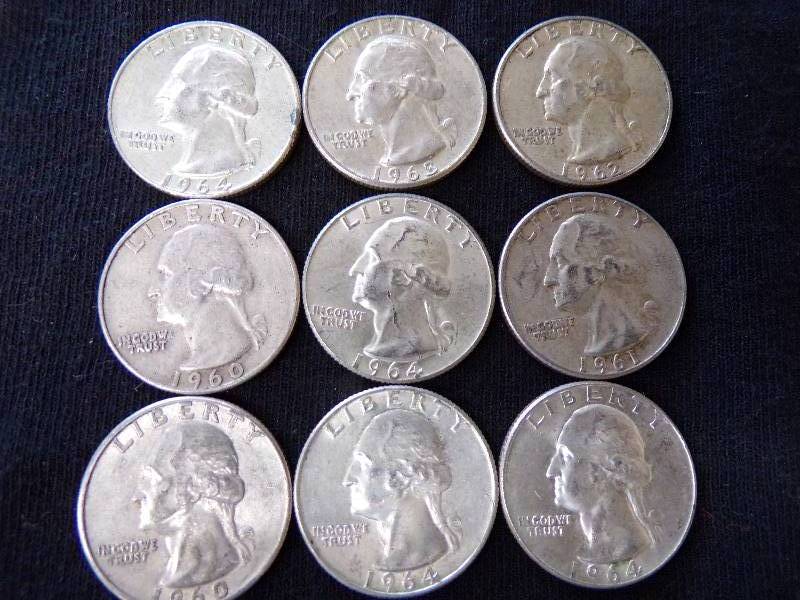 lot 3123 image: 9 - 1960s Quarters