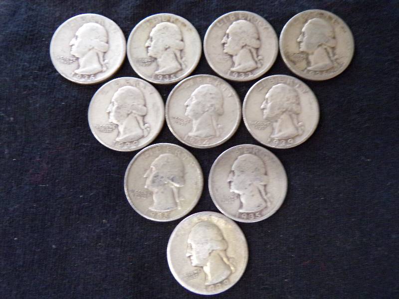 lot 3133 image: 10 - 1930s Quarters