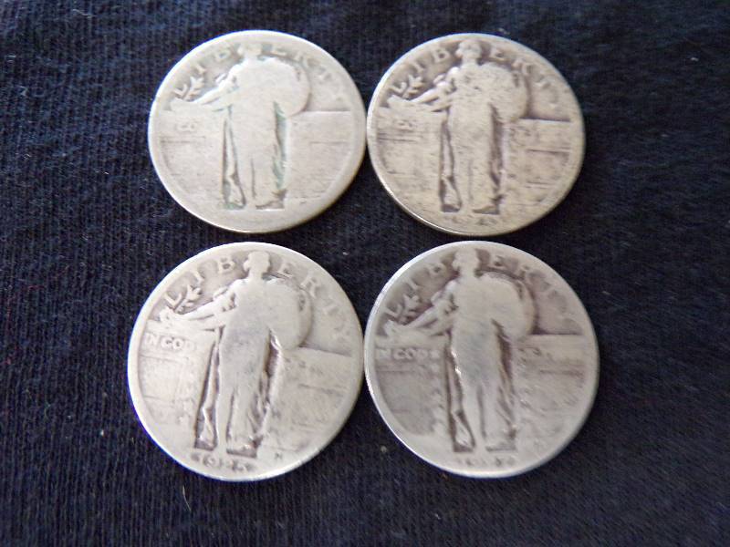 lot 3135 image: 4 - 1920s Quarters