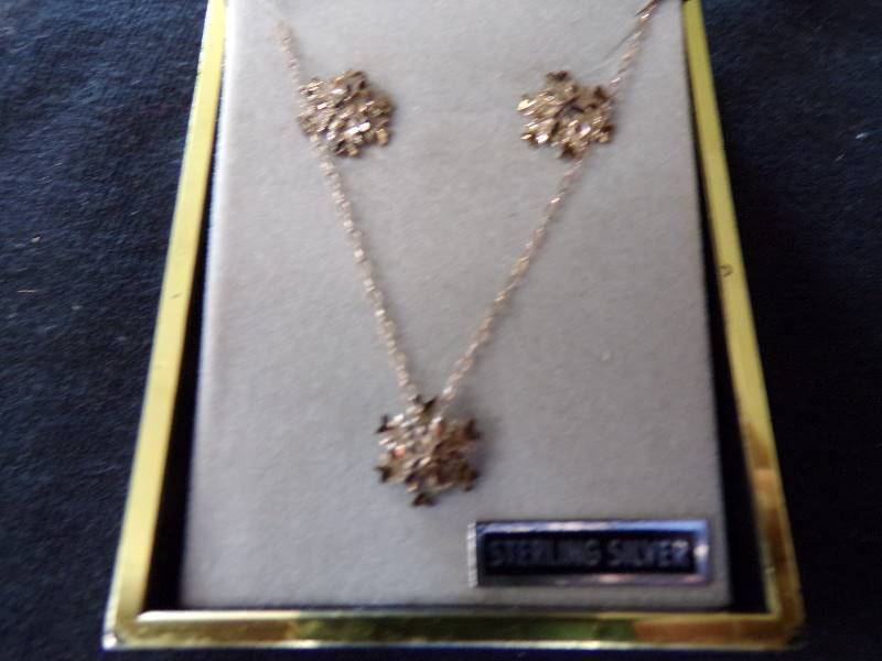 lot 3151 image: Black Canyon Sterling Silver NecklaceEarring Set