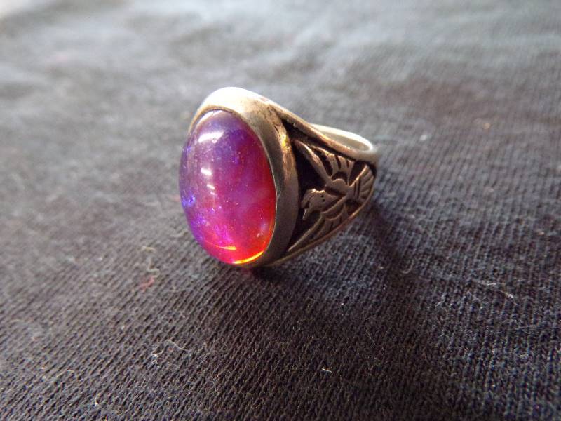 lot 3156 image: Sterling Ring (not sure of setting)