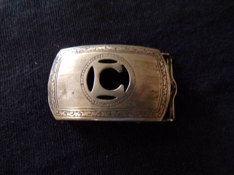lot 3158 image: Modern French Gray Silver Buckle