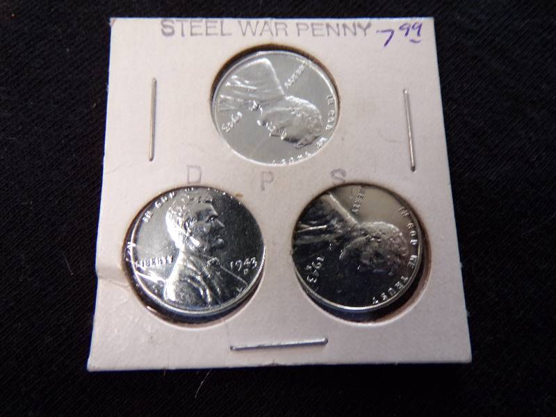 lot 3184 image: 1943 Steel War Penny Set