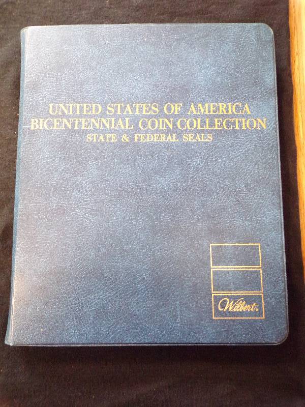 lot 3197 image: 53 Gold Finished Medallions - Bicentennial Coin Collection