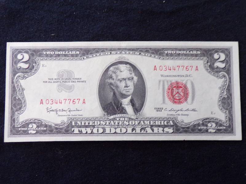 lot 3202 image: 1963 - $2.00 United States Note