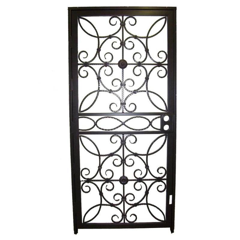 36 In X 80 In 467 Series Black Prehung Universal Hinging Outswin