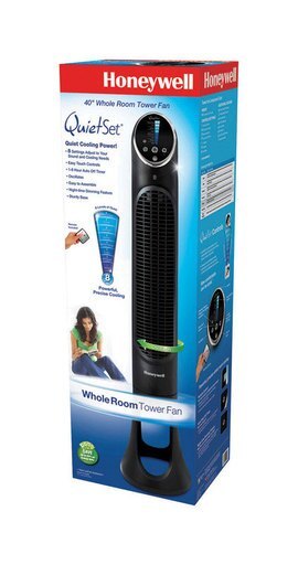 Honeywell Quietset Whole Room Tower Fan Black Hyf290b