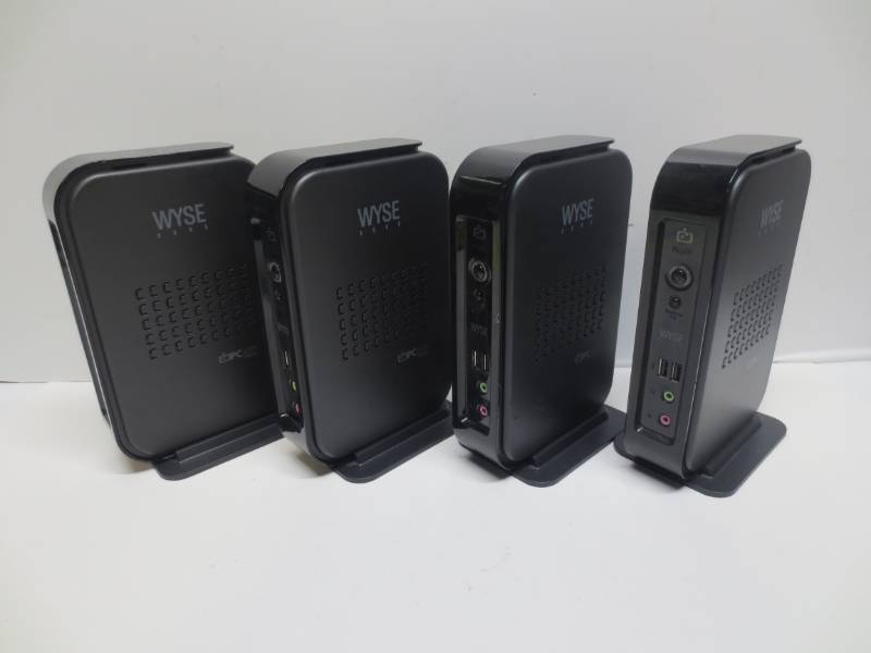 lot 1058 image: Lot of 4 Wyse P20 PCoIP Dual Thin Client D200