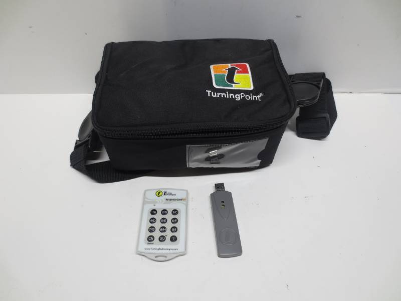 lot 1092 image: Turning technologies turning point response card and reciever set