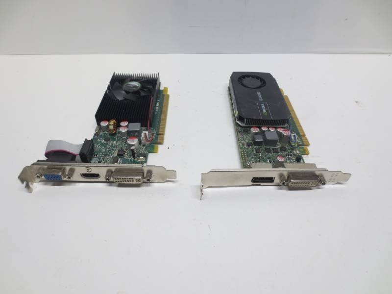 lot 1100 image: Lot of 2 video cards (More Details in Pictures)